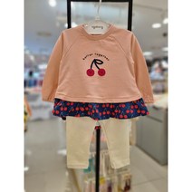 아가방 [동아쇼핑점]#가을이월할인상품# 여아 간절기 상하세트/ 맨투맨상하세트/ 면바지 쫄바지 레깅스 / 프릴긴팔티셔츠 활동복 일상복 등원룩/얇고부드러운 깜찍귀염 엘라프리티상하