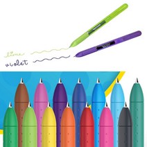 페이퍼메이트 잉크조이 젤 펜 400 캡 0.5mm 낱개, 브라이트블루