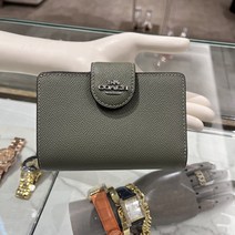 코치 COACH 미디엄 CORNER ZIP 코너 짚 WALLET 월렛 반지갑 호환 6390