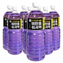 순담 에탄올 워셔액 1.8L 8개 사계절용 고급워셔액