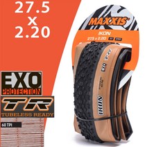MTB 타이어 MAXXIS IKON-접이식 MTB 자전거 타이어 26x2.20 오리지널 산악 XC 오프로드 사이클링 부품, 03 27.5x2.20 EXO TR Y_01 접이식