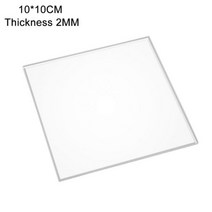 투명 아크릴 시트 반투명 보드 폴리 메틸 메타 크릴 레이트 두께 1mm-9mm 크기 10x20cm, 10x10cm, 2mm