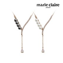 마리끌레르 펄스톤 목걸이 14K Gold Plated