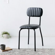 마켓비 KAFE 빈티지 인테리어의자, 블랙