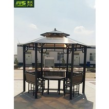조립식 육각 정자 파고라 팔각정 쉼터 야외 바베큐장 원두막 테라스 옥상 정원 펜션, 3.5미터 팔각정자