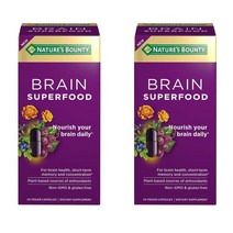 Natures Bounty Brain Superfood 네이처스 보타닉 브레인 슈퍼푸드 24베지캡슐 2팩