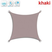 야외 그늘막 항해 300D 폴리에스터 방수 자외선 차단 천막 테라스 간이 차고 뒤뜰 정원 등을위한 햇빛 캐노피, 03 khaki_06 3x4m