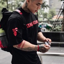 짐웨어오버핏 헬스 오버핏 반팔 짐웨어 크로스핏 티셔츠 빅사이즈