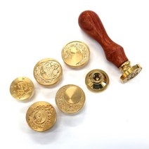 달 실링인장 씰링 편지봉인 실링왁스, 4.달D(3CM)