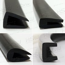 실리콘철판패킹 (1mm용)C타입 - 10M(검정), 1개