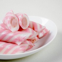 [HIT 캔디떡 ] 굳지않는 딸기 맛 앙금 가래떡 500g 국내산 100%멥쌀로 만든 간식 식사대용 아침대용 앙꼬 떡 1팩 3팩 5팩, 500g X 3팩