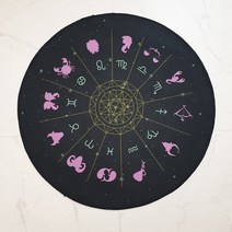별자리 타로카드 스프레드천 러그 12궁도 민트핑크 블랙 블루
