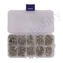 트랙사스서밋 300Pcs 강철 나사 키트 M2.5 M3 E 버클 M4 16 진수 너트 수리 액세서리 Traxxas Erevo Summit 1/16 RC 크롤러