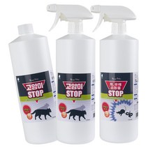 강력-고양이 쥐 뱀 유해소동물 STOP(접근금지)-버블 스프레이 리필용 1000ml 기피제 접근예방, 고양이 스프레이 1000ml