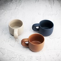 무광 에스프레소 커피믹스 쪼꼬미 머그컵 220ml 귀여운 빈티지 레트로 머그, 네이비