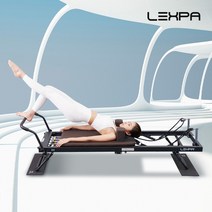 렉스파 필라테스 가정용 리포머 코어운동 전신운동 YA-5000, 색상:블랙