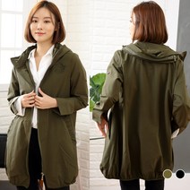 사입자mall J848 장미 포인트 야상 간절기 롱 여성점퍼