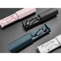 노이즈캔슬링 심플 콩나물 블루투스 이어폰 무선 고음질 마라톤 런닝용, 화이트