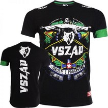 주짓수 도복 VSZAP 코튼 반팔 피트니스 UFC 파이팅 티셔츠 남성 MMA 경쟁 무에타이 복싱 무술 훈련