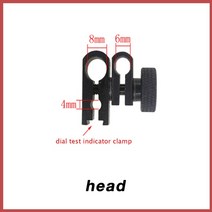 MAKLE 테스트 다이얼 표시기 거치대 게이지 지지 스탠드 측정 연장 길이 50mm, 1head