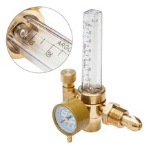 아르곤 레귤레이터 감압 기 0-25LPM 유량계 Mig Tig 3500PSI 게이지, 한개옵션0