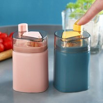 푸시형 이쑤시개 통 보관함, 핑크