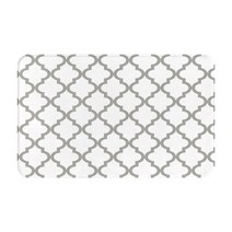 모로칸러그 발타러그 워셔블러그 페르시안카페트 회색 모로코 Quatrefoil 패턴 욕실 매트 카펫 도어 50x8