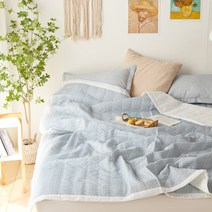 꼬메프리마 여름 시어서커 홑 이불 세트 냉감 누빔 이불 쿨 침구세트