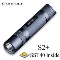 레이저랜턴 UV랜턴 써치 펜 라이트 호송 S2 플러스 SST40 손전등 LED 고강도 18650 플래시 1800lm 캠핑 낚시 작업 미니 Latarka, 5000K 12 groups, Purple, With 18650 battery