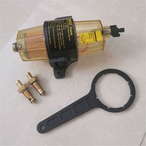 유수분리기 UF10K 연료 필터 오일 물 분리기 어셈블리 야마하 스즈키 Tohatsu 수은 선외 엔진, Assembly with wrench