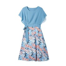 (삽)시폰 플라워 샬랄라원피스