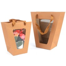 쇼핑백 종이가방 크라프트 주문제작 미니 제작 무지 선물용 도시락 손잡이종이봉투, 사이즈