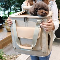 로얄백 스탠다드 강아지 고양이 이동장 2color, 베이지