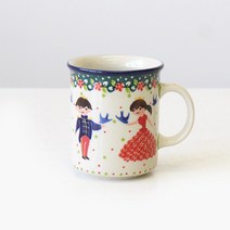 폴란드그릇 아티스티나 일자머그 머그컵 300ml u4996, 단품