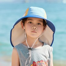 백백이나라 유아동 심플 UV차단 플랩캡 모자