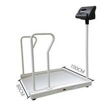 휠체어 체중계 측정기 무게 저울 요양 병원 요양원, 올 201 스틸 연결 컴퓨터 모델 500kg