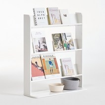 BC7372 테미스 라운드 틸팅 전면책장 800, 색상:화이트