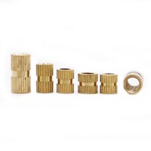사출기 50pcs Braas 삽입 너트 M2 M2.5 M3 사출 성형 황동 널링 나사, [26] M3x12x5 50pcs
