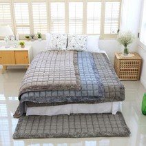 순면 베니치아 엔틱 면예쁜 원룸 겨울 러그 110x200cm, 순면배네치아엔틱 엔틱패즈  그레이_110x200cm
