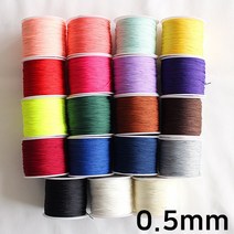 매듭줄 0.5mm / 1롤 (100미터), #1흰색, 1개