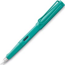 Lamy safari candy 021 만년필 - 인체공학적 손잡이와 시대를 초월한 디자인의 현대적인 아쿠아마린 컬러 만년필 - 펜촉 크기 F - 특수 모델