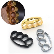 17mm 광폭 너클 1P 색상선택 호신 용품 격투 보호 안전 비상 무술 손가락 강함 보호, B_골드