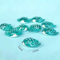 10pc 해양 동물 상어 고래 바다 물고기 모델 분재 입상 미니어처 요정 정원 장식 diy 액세서리 홈 장식 장난감, 홍어