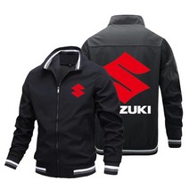 바이크의류 오토바이자켓 스즈키자켓 가을 겨울 긴팔 캐주얼 재킷 남성용 자동차 로고 프린트 윈드브, 02 printing 02