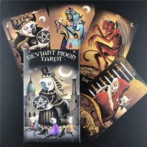 영어 보드 게임 deviant moon 타로 카드 오라클 가족, 44PCS TS05