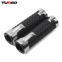 바이크 오토바이그립 오토바이 7/8 393922mm 핸들 바 스쿠터 그립 피아지오 베스파 GTS LX LXV 50 125 150 250 300 300ie 용, [05] Titanium