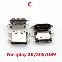 폰 5 개 타입-C USB 잭 암 소켓 충전 포트 플매트 카펫 매트 러그 도크 커넥터 Alldocube iPlay 20 20Pro 30 Pro 30S U89 40 40H, [03] C