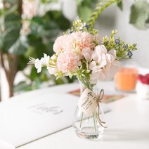 꾸미는 DIY 조화화병 인테리어 장식 꽃병 글라스 유리 카페 소품 2, 13.수국알륨화병 25cmR (DIY), 1개