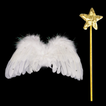 파티짱 미니 날개 별봉 세트 (골드) 천사