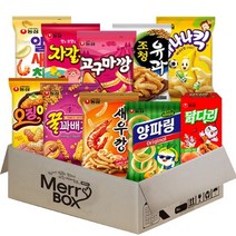 농심 스낵세트 10종(새우깡+꿀꽈배기+오징어집+양파링+고구마깡+조청유과+알새우칩+닭다리+바나나킥+자갈치), 1세트